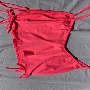 pink cropped tank top